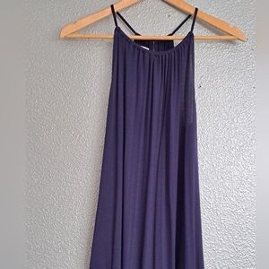Maurices 24/7 Navy Blue Maxi Halter Dress  Size XS
